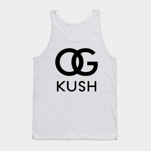 OG Kush Black Logo Tank Top by Illustrious Graphics 